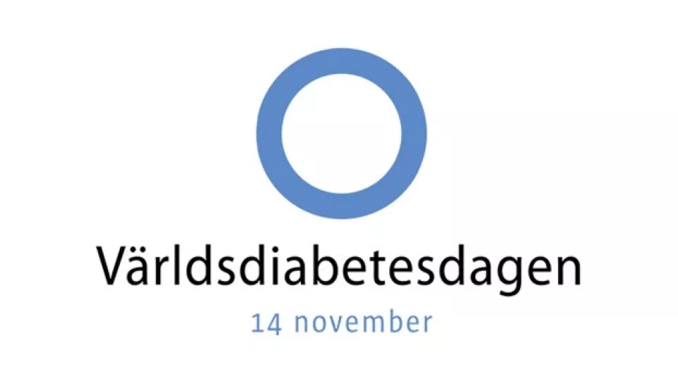 Världsdiabetesdagen. Logga.
