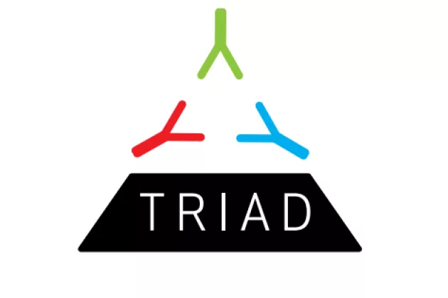 Logga för Triad. Bild.